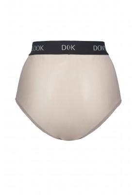 Sketch on Body mesh high waisted panties with logo band