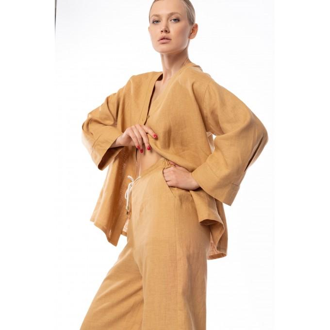 Sahara oversize linen suit