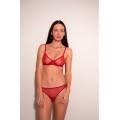 Freelove red mesh bra