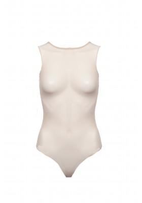 Nude sheer mesh bodysuit