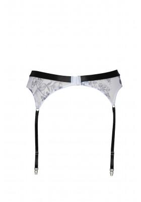 Freelove printed mesh garter belt