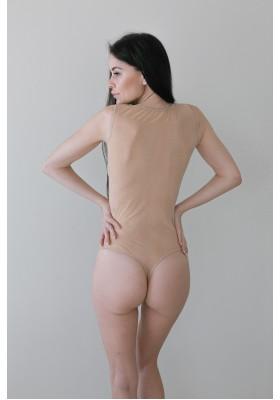 Nude sheer mesh bodysuit