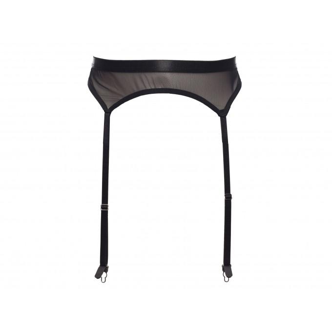 Freelove black mesh garter belt