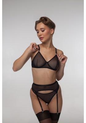 Freelove black mesh bra