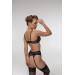 Freelove black mesh garter belt