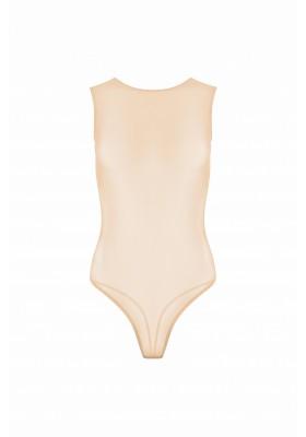 Nude sheer mesh bodysuit