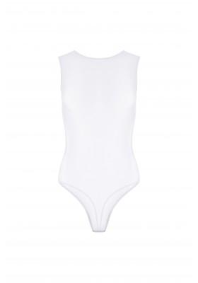 White sheer mesh bodysuit