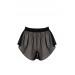 Sheer mesh black sleeping shorts