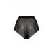 Sheer mesh black sleeping shorts