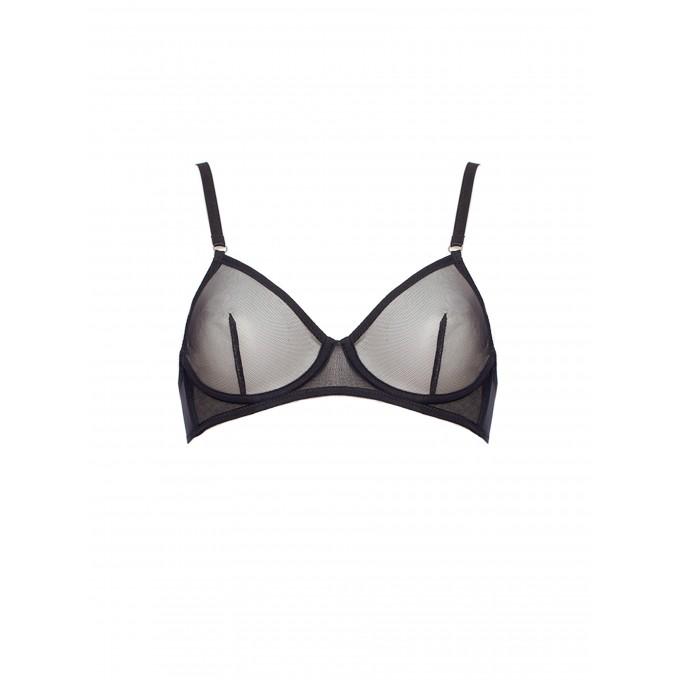 Freelove black mesh bra