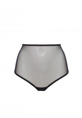 Black high waist mesh panties 
