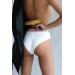 Stay Safe Stay Risky white cotton high rise panty