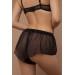 Sheer mesh black sleeping shorts