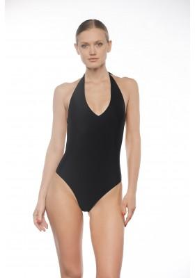 Суцільний чорний купальник Sunseeker