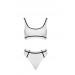 Greta white textured bikini