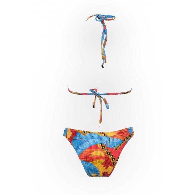 Malaika textured printed bikini