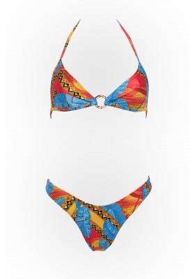 Malaika textured printed bikini