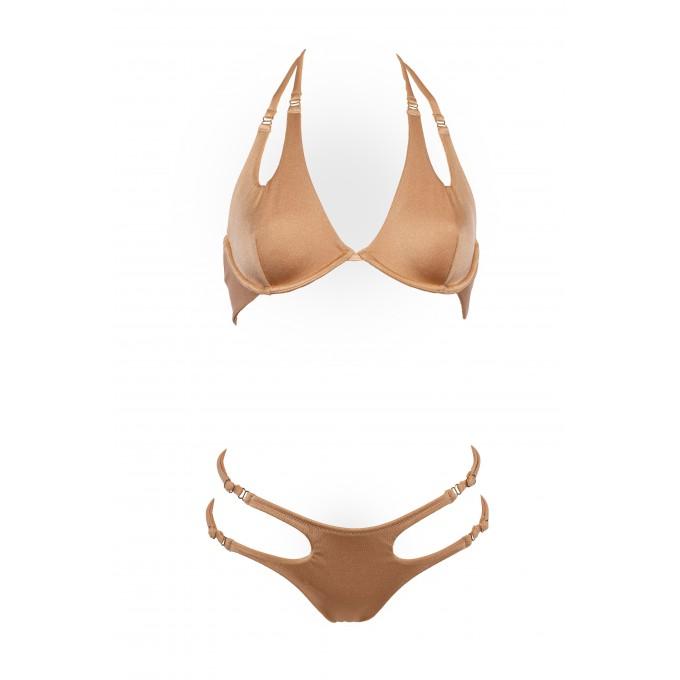 Mamba gold cutout bikini