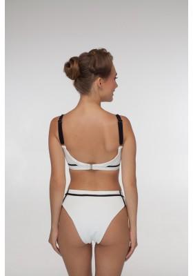 Greta white textured bikini