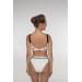 Greta white textured bikini