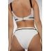 Greta white textured bikini