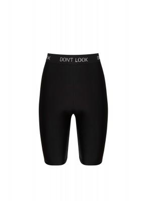 Чорні велосипедки з брендованою резинкою